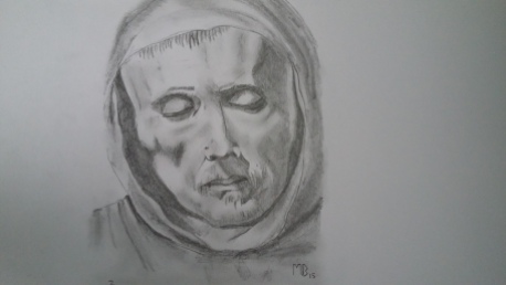 Sketch of a monk 2