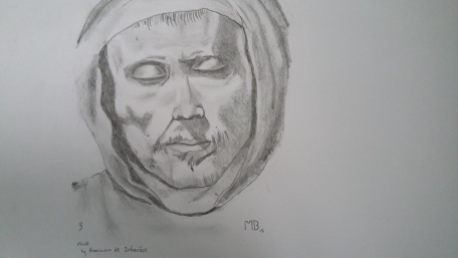 Sketch of a monk 1